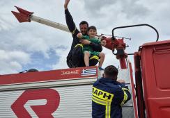 Firefighters in School